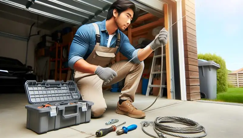 Garage Door Cable Repair — Olivette