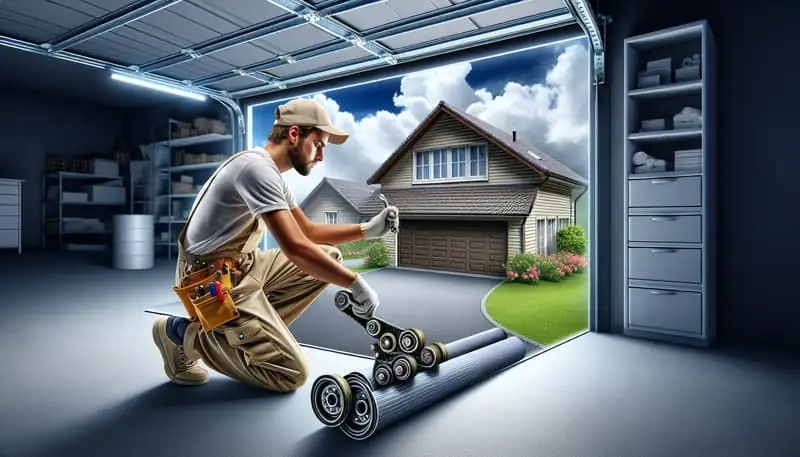 Garage Door Roller Replacement in Cool Valley