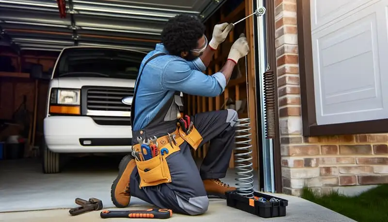 Garage Door Spring Repair — Charlack