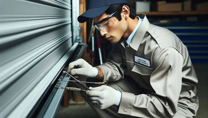 Garage Door Track Repair — Jennings